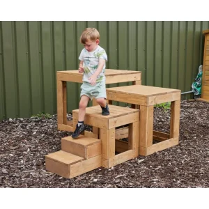 Cosy Direct Houten Speelblokken Kubus – 4-delige set