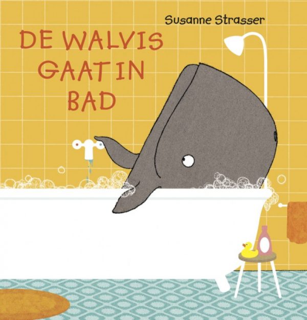 De walvis gaat in bad