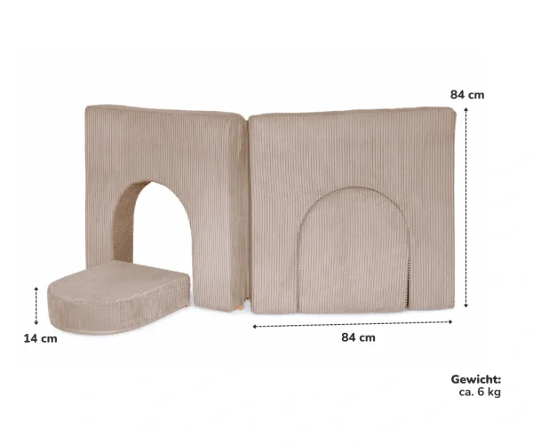 Funzy Arches – Speelbogen koord karamel beige