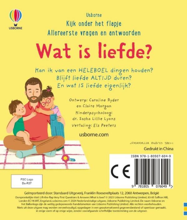 Wat is liefde? achterkant