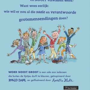 Word nooit groot achterkant
