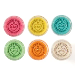 ChildGen – Natuurlijke Speelklei Set Glitter (6 kleuren)