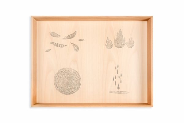 Grapat houten speelbak