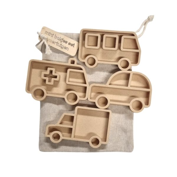 Kiddi Mini bakjes set Voertuigen