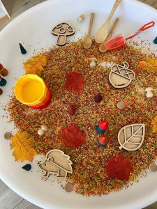 Sensorische speelbak herfst