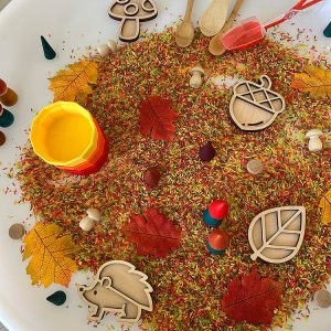 Sensorische speelbak herfst