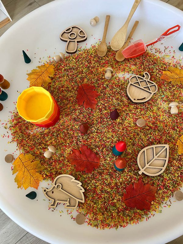 Sensorische speelbak herfst