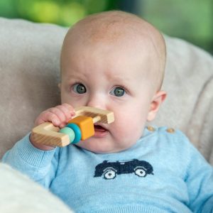 Tickit Silisoft Kralen Bijtspeelgoed - Neutrale Kleuren