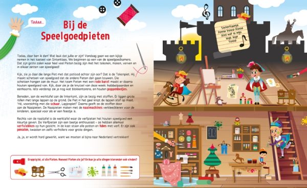 Zaklampboek - Het heerlijk avondje van Sinterklaas en Piet binnenkant