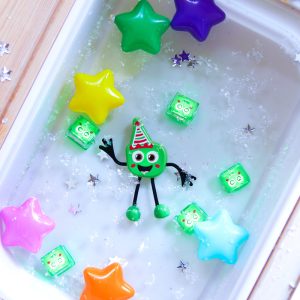 Glo Pals kerst speelvriendje inclusief 2 lichtgevende blokjes
