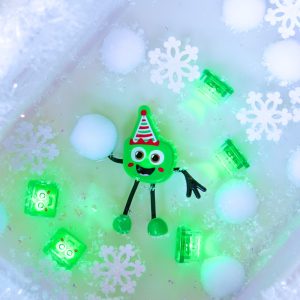 Glo Pals kerst speelvriendje inclusief 2 lichtgevende blokjes
