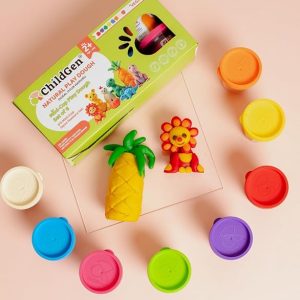 ChildGen – Natuurlijke Speelklei Mini Potjes (8 stuks)