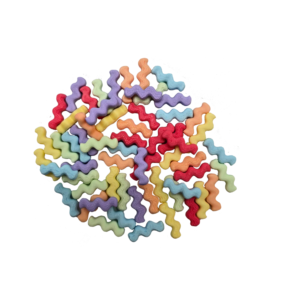 Grennn Mini Waves Pastel - 60 stuks 3 Grennn Mini Waves Pastel - 60 stuks