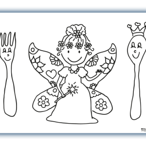 Herkleurbare placemat Vlinder Elfje