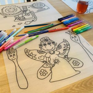 Herkleurbare placemat Vlinder Elfje