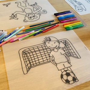 Herkleurbare placemat Doelpunt