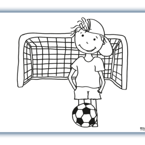 Herkleurbare placemat Doelpunt