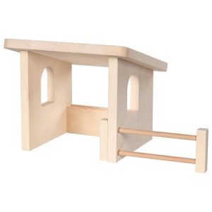 Holztiger houten stal voor dieren