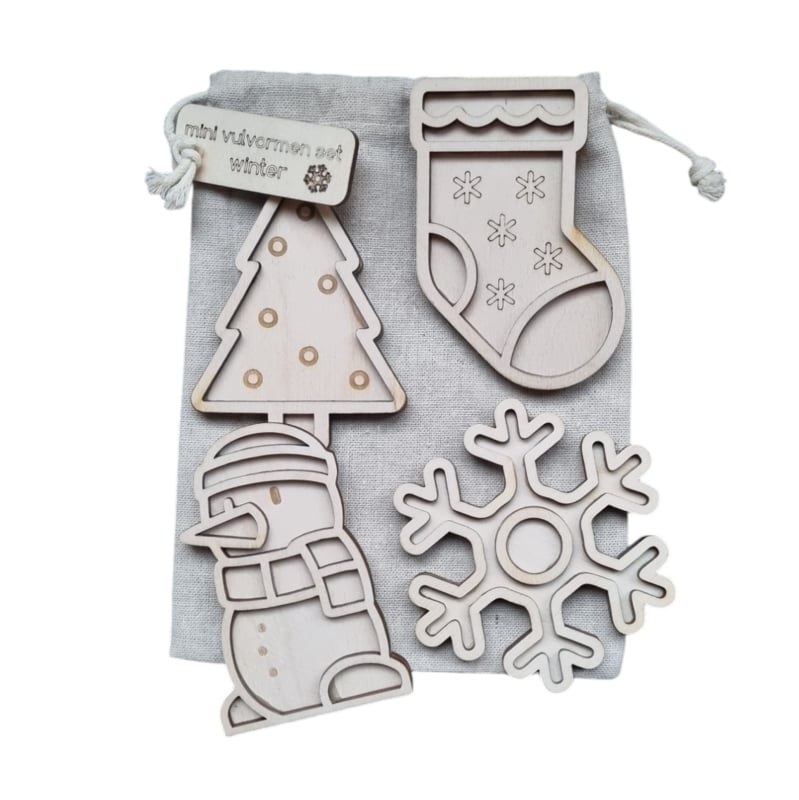 Kiddi Mini vulvormen set Winter 3 Kiddi Mini vulvormen set Winter