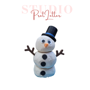 WoeWoe 5 Studio Pretletter - Maak een sneeuwpop