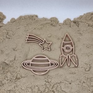 Grennn galaxy uitstekers in kinetisch zand