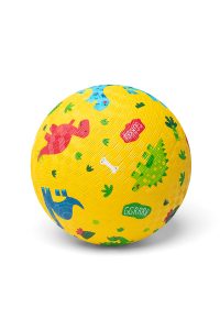 Duurzaam buitenspeelgoed 5 Little L - Rubberen Bal - Dino 18 cm