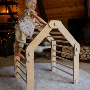 Multifunctioneel houten klimrek