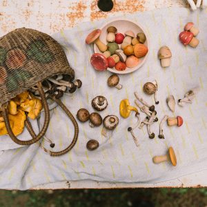 Grapat Houten Paddenstoelen