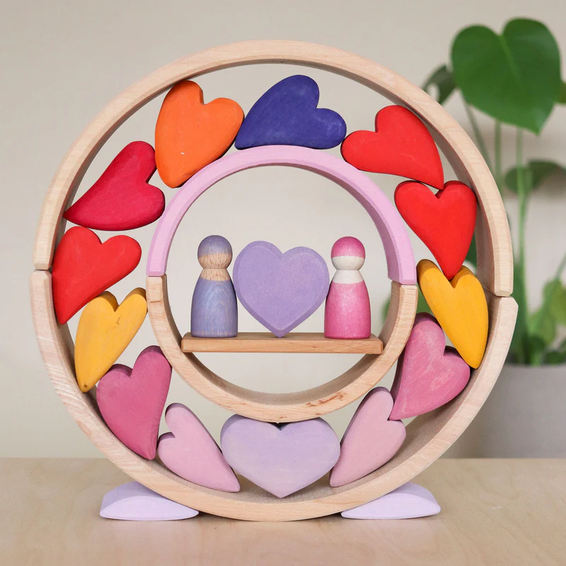 Grimm's Houten Rode Harten 9 Grimm's Houten Rode Harten