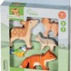 Holztiger Bosdieren - 5 stuks