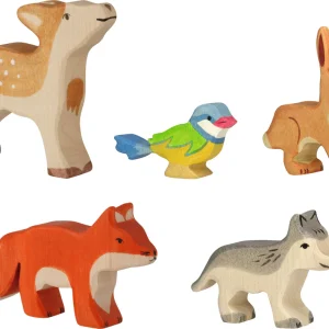 Holztiger Bosdieren - 5 stuks