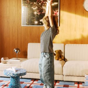 Stapelstein licht roze