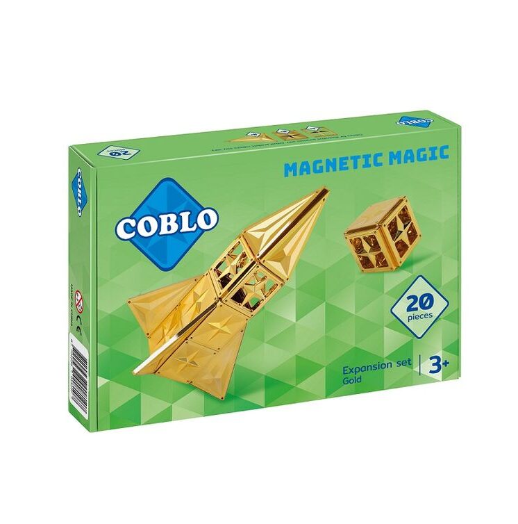 Coblo magnetische tegels Goud - 20 stuks 3 Coblo magnetische tegels Goud - 20 stuks